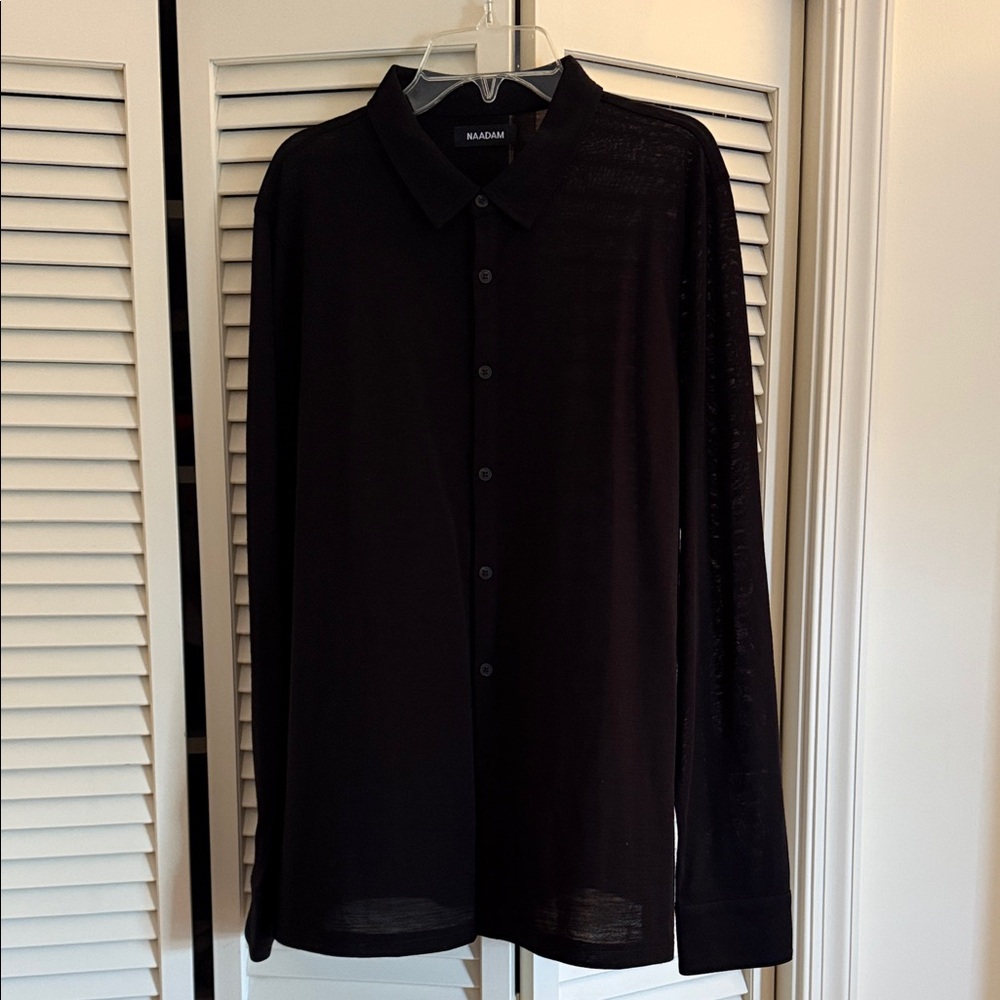 NAADAM Black Men's Shirt